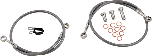 GBRAKES Stainless Steel Brake Line FK003D373-2 for Improved Bike Stopping Power