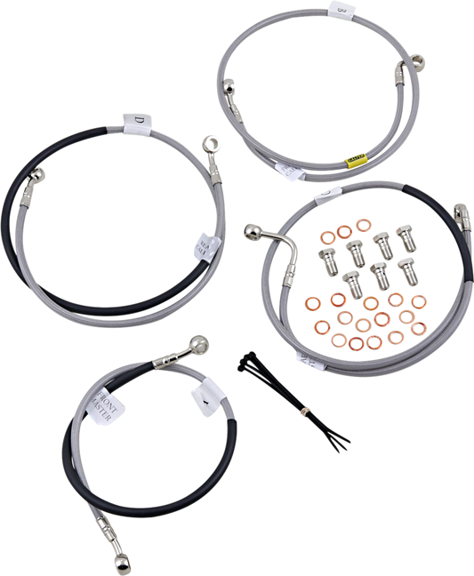 GBRAKES Stainless Steel Brake Line FK003D871-4 for Enhanced Stopping Power and Easy Installation