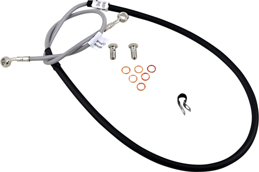 GBRAKES Stainless Steel Brake Line Kit FK003D291-1 for Enhanced Stopping Power