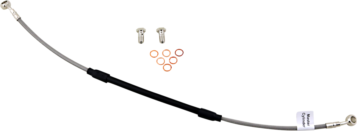 GBRAKES stainless steel motorcycle brake line kit FK003D304R with durable braided hoses for improved braking performance.