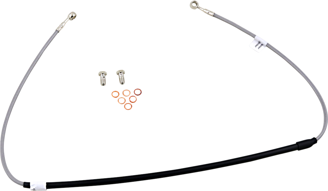 GBRAKES stainless steel brake line kit for bikes, featuring durable braided hoses for improved braking control and performance.