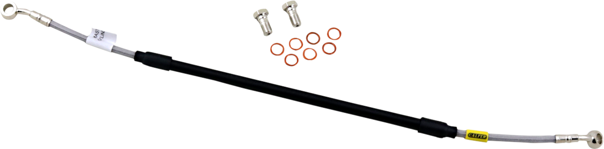GBRAKES stainless steel brake line kit for bikes, enhancing stopping power with durable, flexible brake hoses and fittings.