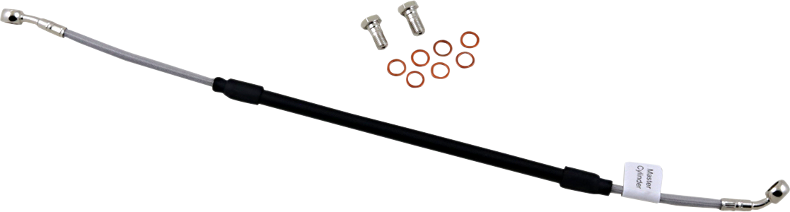 GBRAKES stainless steel brake line kit for bikes, showing the durable, flexible brake hoses and fittings for improved stopping power.