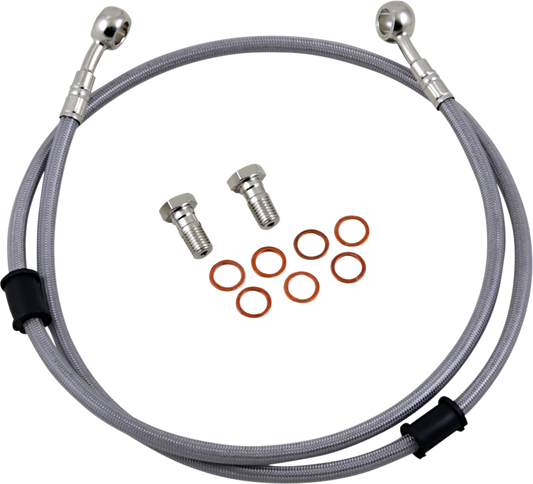 GBRAKES Stainless Steel Brake Line Kit FK003D614-1 for Enhanced Bike Stopping Power