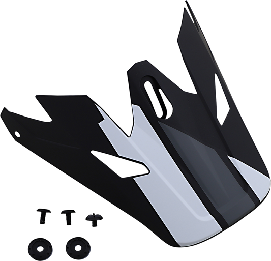 Z1R Z1R Rise visor for Evac helmets in matte black, white, and gray, made by Z1R, with part number 0132-1397.