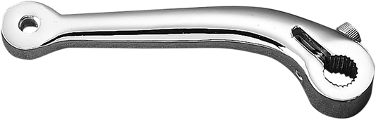 Chrome shift lever for Harley XL, designed by Drag Specialties, with detailed chrome finish and ergonomic design for easy gear shifting.