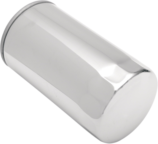 Chrome magnetic oil filter ring by Drag Specialties, 5-1/2 inch size, part number 140018HP-BX41, with magnetic and sealing features.