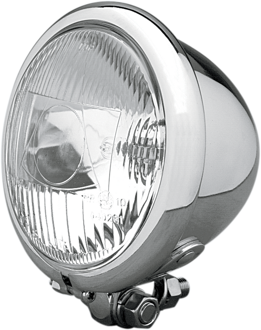 Chrome swivel mount spotlight by Drag Specialties, 4.5-inch with H3 12V 55W bulb for motorcycle or vehicle lighting.