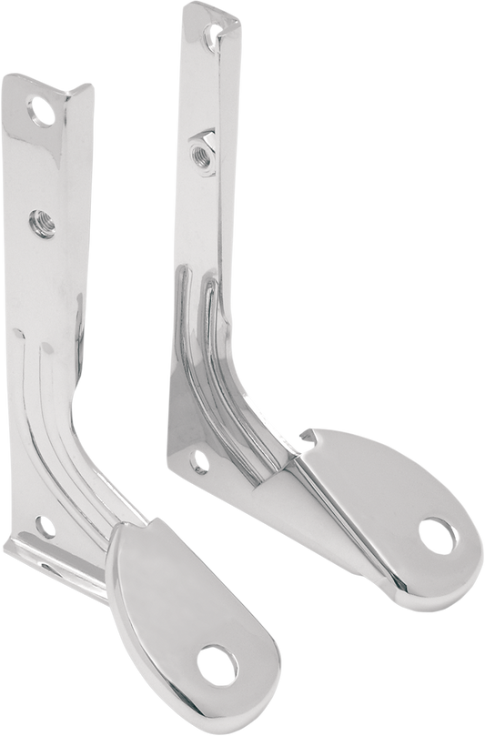 DRAG SPECIALTIES Revival Spotlight mounting bracket 20-0309B-SC5, black metal bracket for motorcycle spotlight installation