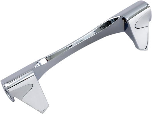 Drag Specialties 8-1/4 inch turn signal bracket for Harley FL models, shown in black metal with mounting holes.