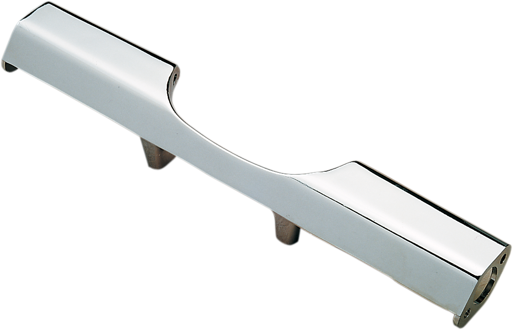 Chrome turn signal bracket for Harley-Davidson by Drag Specialties, model 280254-SC5, shown mounted on motorcycle.