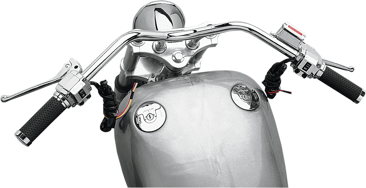 DRAG SPECIALTIES handlebar control kit with switch for Harley Davidson motorcycles from 1972 to 1981, part 42375-LBX2.