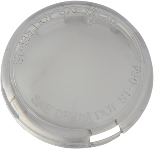 Drag Specialties Clear Turn Signal Lens 162375-HC3 for Deuce-Style Motorcycle Signals
