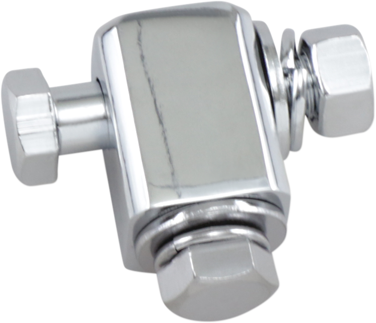 DRAG SPECIALTIES headlight mounting block with hardware for 5-3/4" bottom-mount headlights, shown with mounting components.