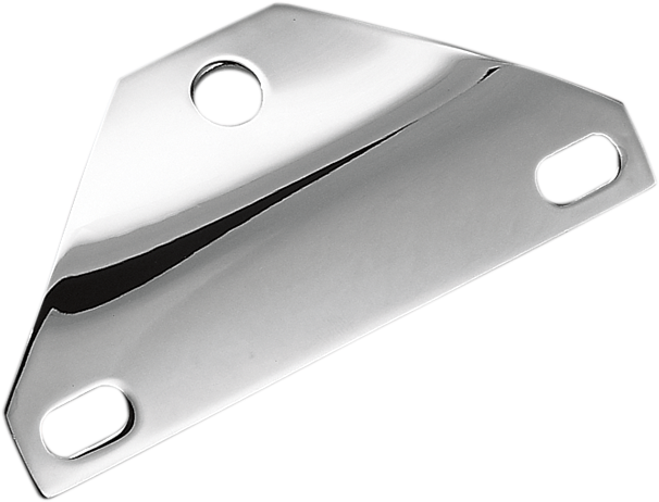 Drag Specialties bottom-mount headlight bracket for Harley-Davidson motorcycles, shown in a close-up image.