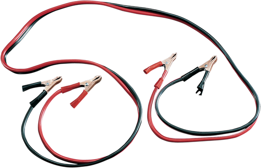 DRAG SPECIALTIES 6 ft battery jumper cable with durable coating and rubber-grip handles for safe, reliable vehicle jump-starting.