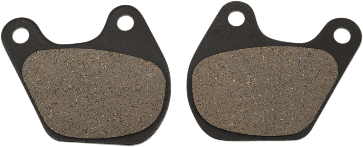 Semi-metallic rear brake pads for Harley XL models by Drag Specialties, designed for reliable stopping power.