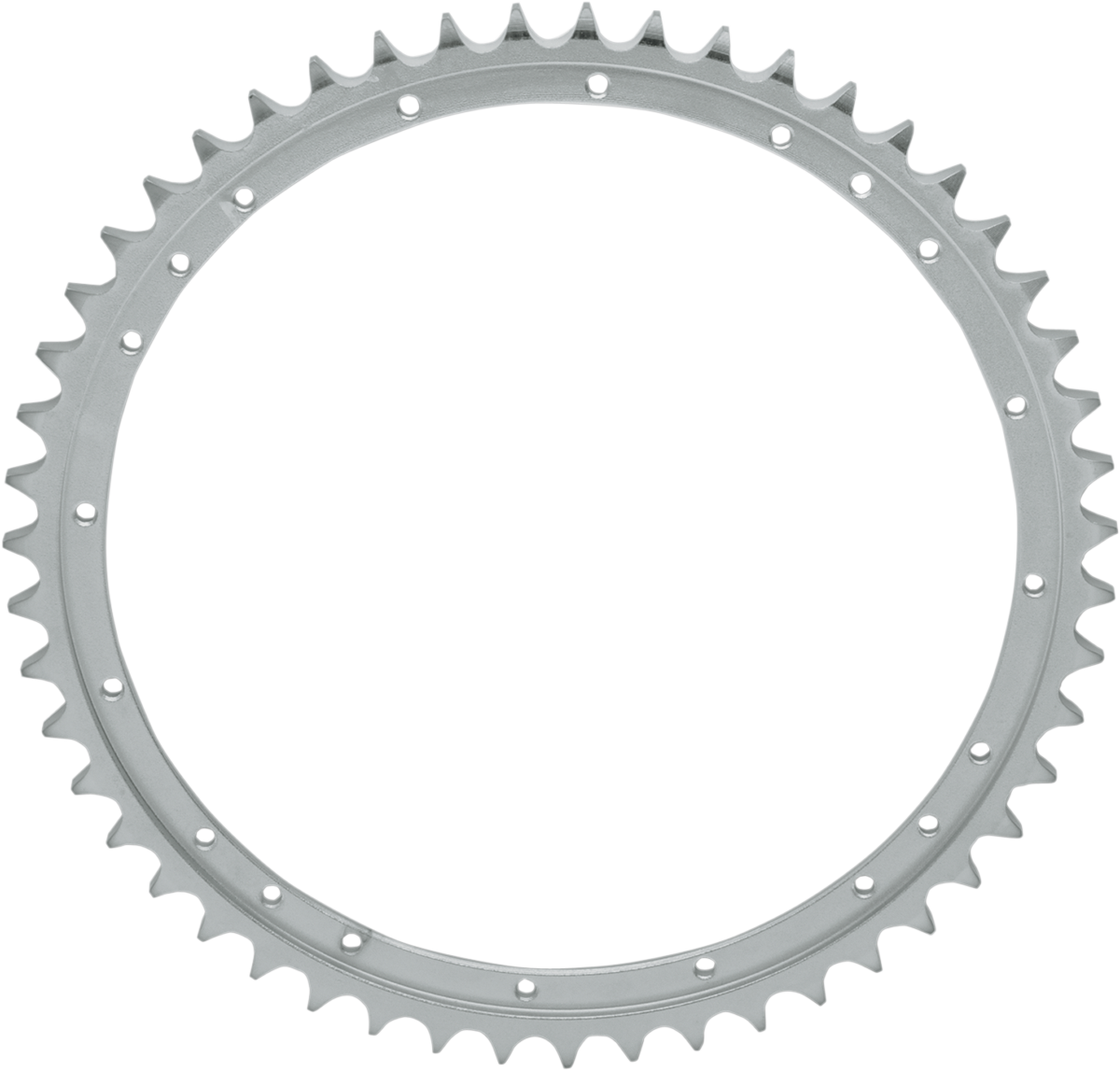 Zinc 51-tooth rear wheel sprocket for Big Twin motorcycles by Drag Specialties, featuring durable metal construction and gear teeth.