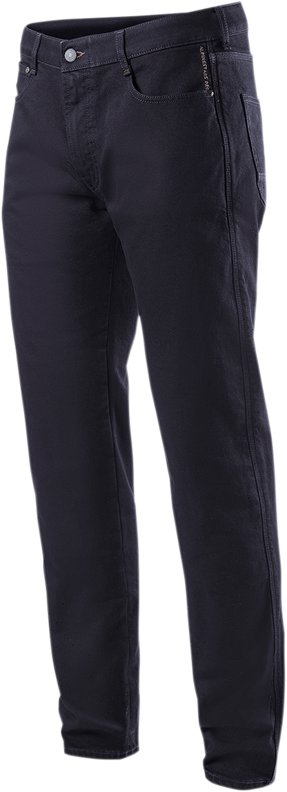 Bill's Exhausts Alpinstars Copper v2 denim short pants in rinse wash, US 32 / EU 48, featuring a stylish cut and rugged denim fabric.