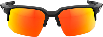100% Speedcoupe Sunglasses - Black - Red Mirror 61031-100-43 - Howling Moto