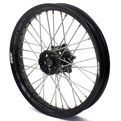 KKE 2.5*19 & 4.25*17 Cush Drive Supermoto Wheels for SUZUKI Dr650se 1996-2021 Black