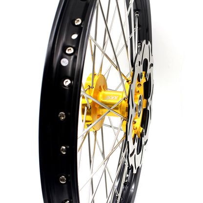 KKE 21 & 19 Wheels for Suzuki RMZ250 2007 RMZ450 2005-2024 Gold&Black - Howling Moto