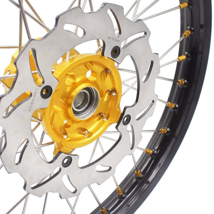KKE 21 & 18 Enduro Rims for Suzuki RMZ250 2007-2022 RMZ450 2005 Gold Nipple - Howling Moto