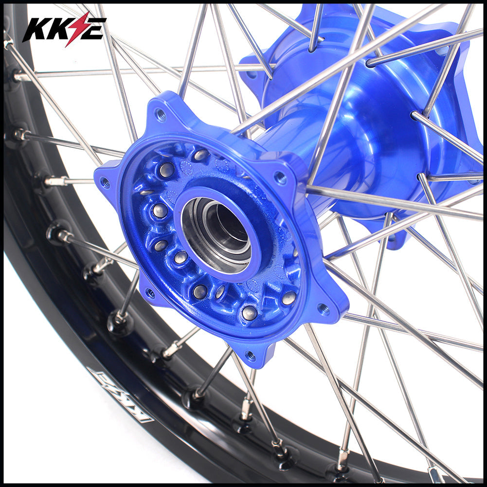 KKE 21 & 18 Cast Enduro Wheels For YAMAHA YZ250F 2001-2015 YZ450F 2003-2015 - Howling Moto