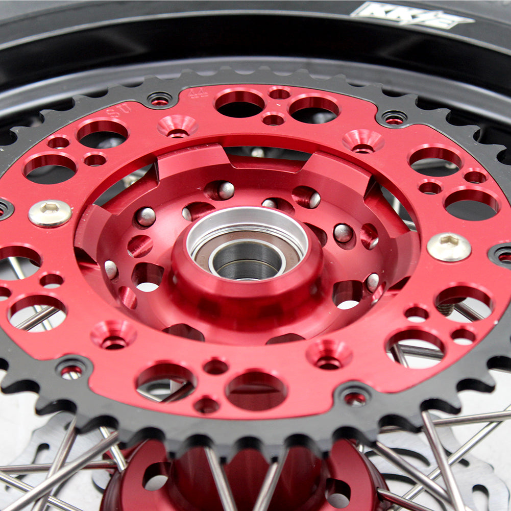 KKE 17 Inch Supermoto Wheels Tires for SUZUKI RMZ250 2007-2024 RMZ450 2005-2024 - Howling Moto