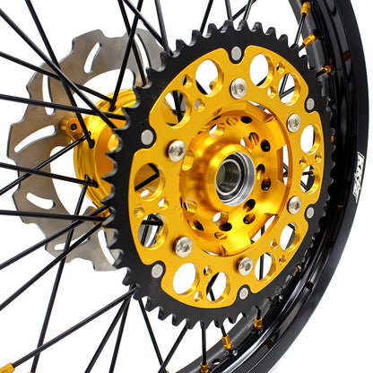 KKE 21 & 19 MX Wheels Rims for SUZUKI RMZ250 2007-2024 RMZ450 2005-2024 Black Spokes - Howling Moto