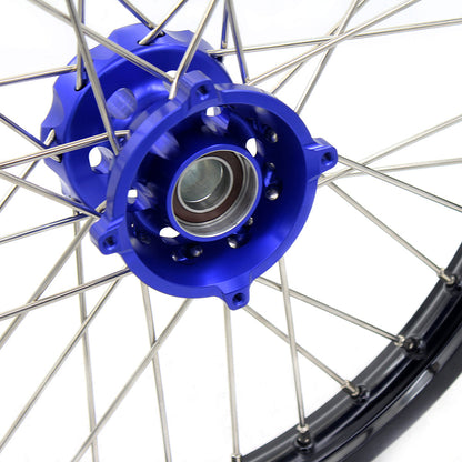 KKE 17"*1.4/14"*1.6 Spoked Kid's Big Wheels Rims Fit KTM SX 85 2003-2020 Husqvarna TC 85 2014-2020 Blue Hub - Howling Moto