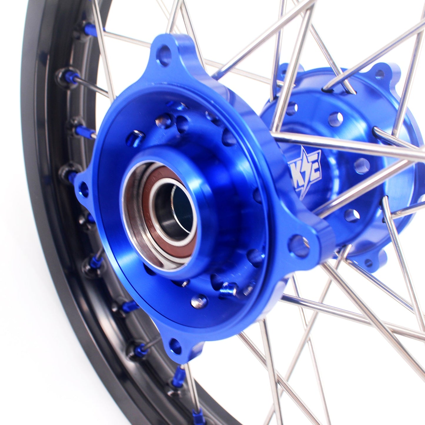 KKE 17 & 14 CNC Hub Kid's Big Wheels Rims For KTM SX85 2021-2024 Husqvarna TC85 2021-2024 - Howling Moto