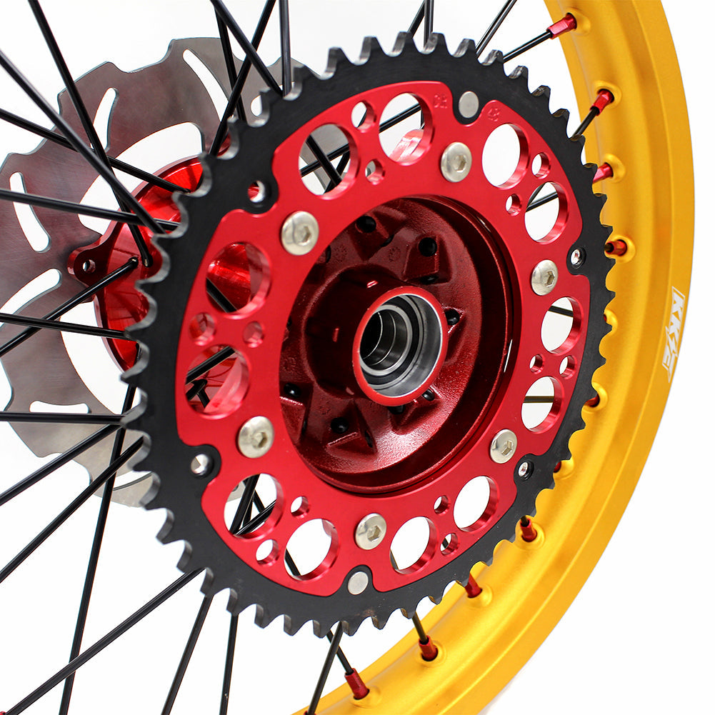 KKE 21inch 19inch Dirt Bike Wheels With Gold Rims For HONDA CRF250R CRF450R CR125R CR250R 2002-2013