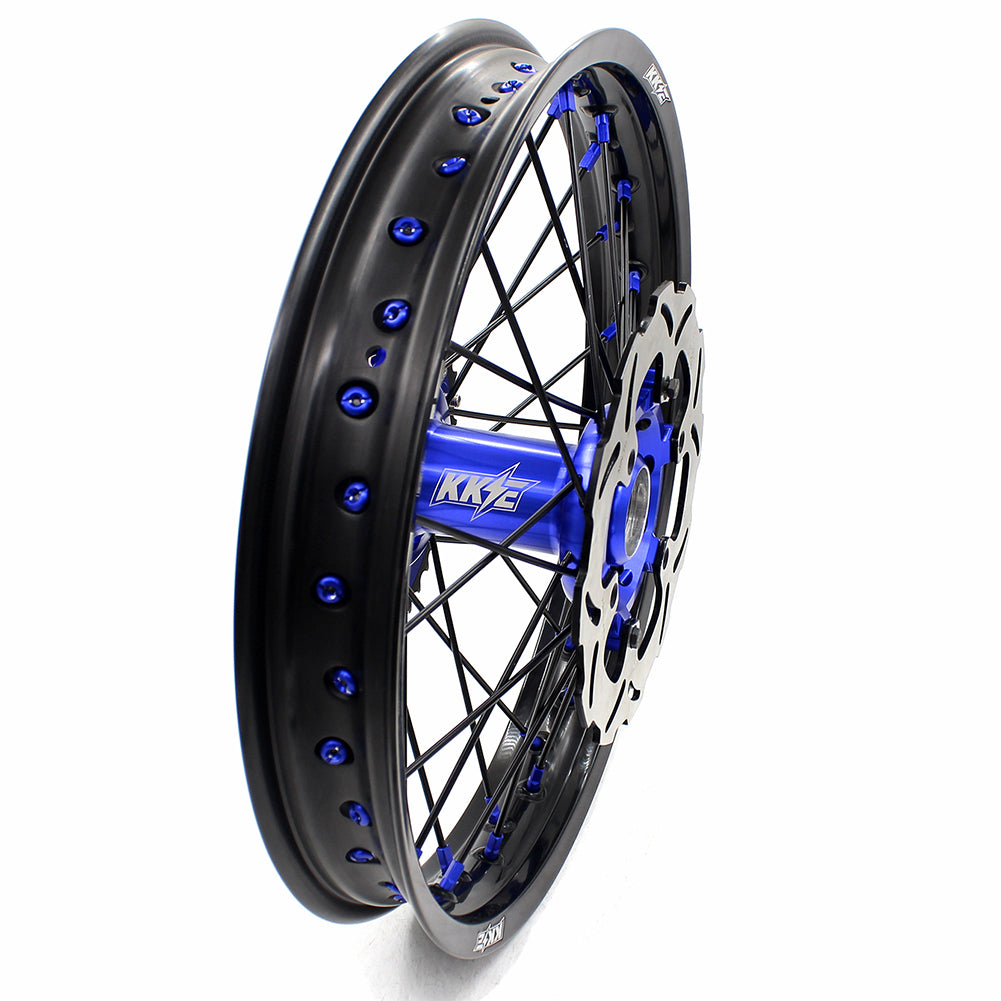 KKE 1.6*21 & 2.15*18 Enduro Spoked Wheels Set For SUZUKI DRZ400SM 2005-2024 - Howling Moto
