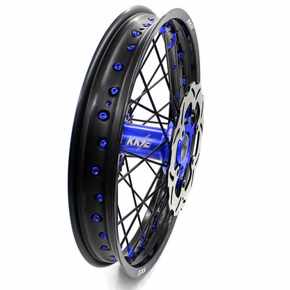 KKE 1.6*21 & 2.15*18 Enduro Spoked Wheels Set For SUZUKI DRZ400SM 2005-2024 - Howling Moto