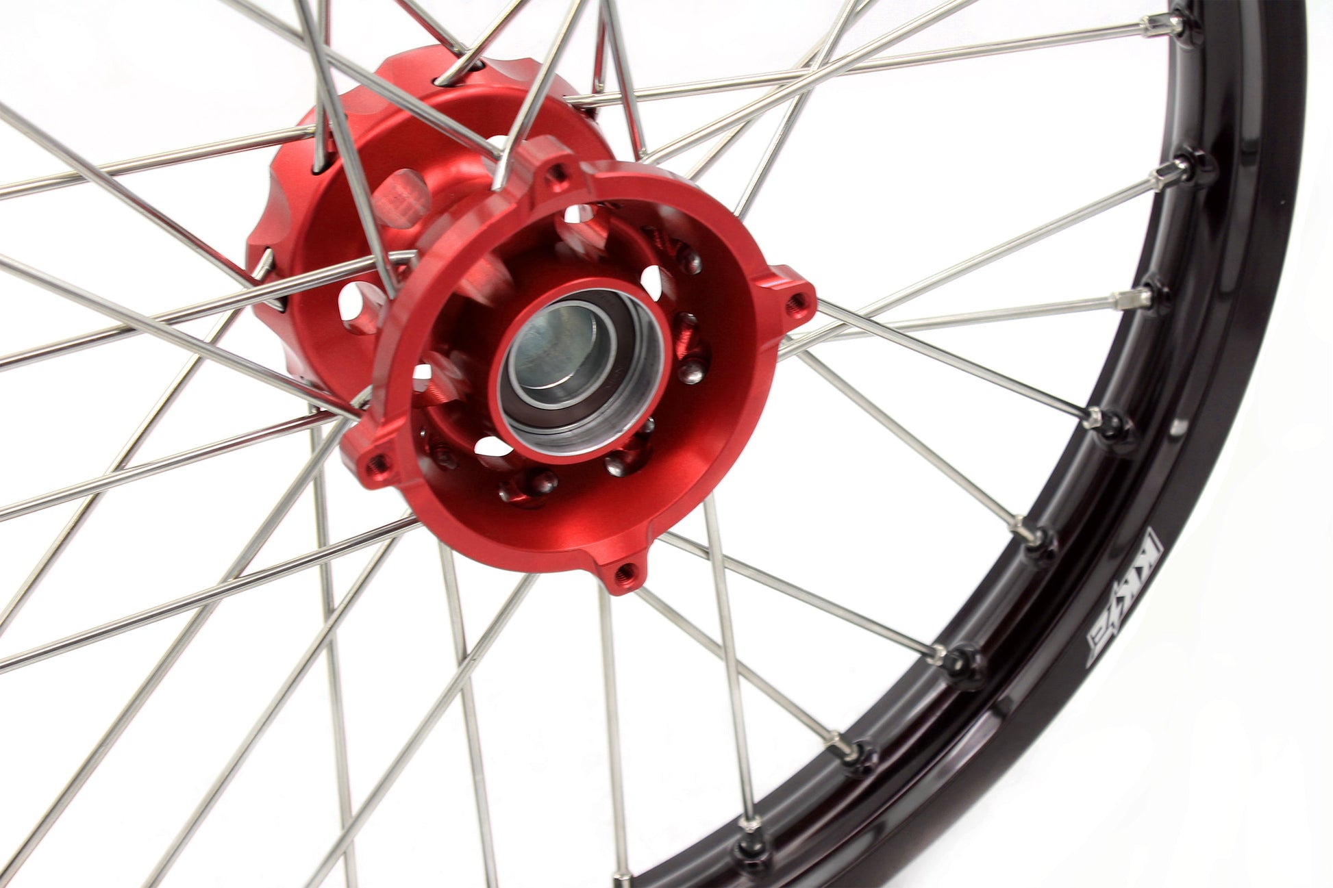 KKE 17"*1.4/14"*1.6 Spoked Small Kid's Wheels Set For KTM SX 85 2003-2020 Red Hub - Howling Moto