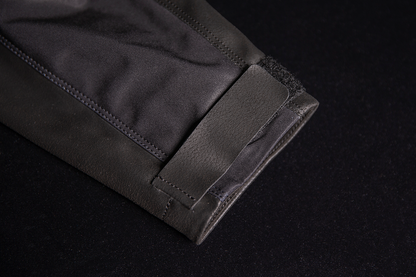 Bill's Exhausts ICON Synthhawk Black Jacket in Small, featuring a sleek design with visible zipper and stylish details.