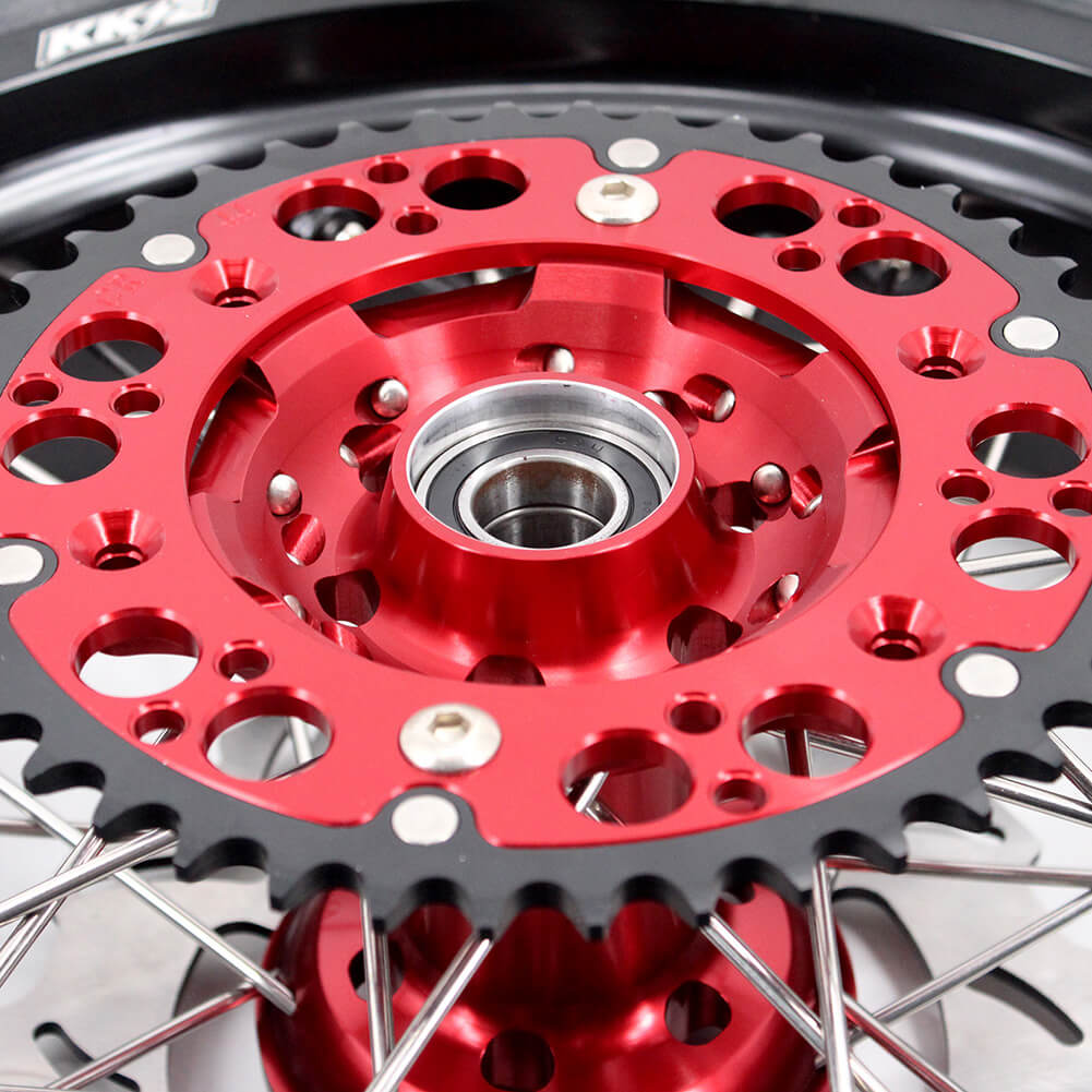 KKE 3.5 & 4.25 Supermoto Tires Rims Fit For HONDA CRF250X CRF450X 2005-2018 - Howling Moto