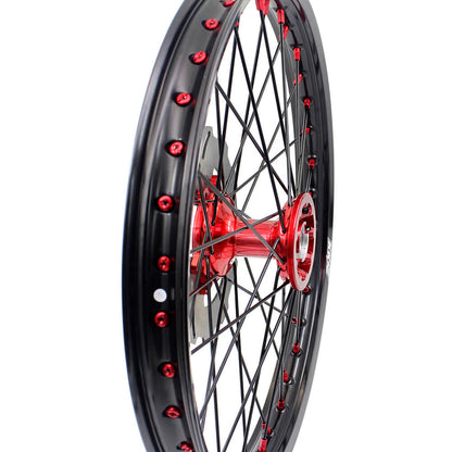 KKE 21 & 19 Cast Wheels for HONDA CR125R 96-97 CR250R 1996 CR500R 96-01 Black Spoke Disc - Howling Moto