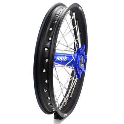KKE 21 & 18 Enduro Wheels for Yamaha WR250X 2008-2011 Blue - Howling Moto