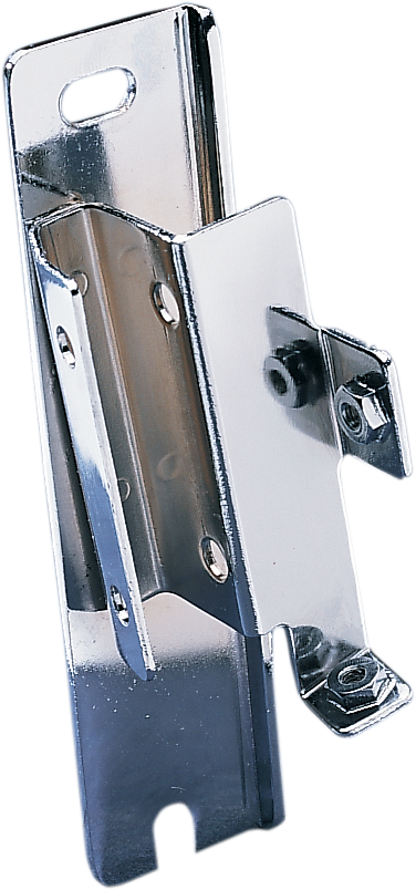 Heavy-duty chrome coil bracket for Harley Davidson motorcycles by DRAG SPECIALTIES, designed for durability and style.