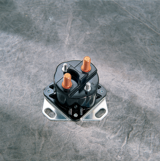 DRAG SPECIALTIES relay switch for Harley Davidson motorcycle, compact electronic component for electrical system control.