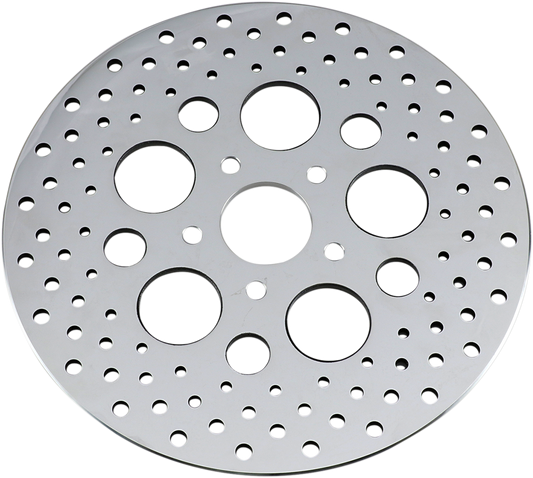 DRAG SPECIALTIES 11.5 inch Rear Drilled Brake Rotor for Harley-Davidson - Part 060181ASP-BC648