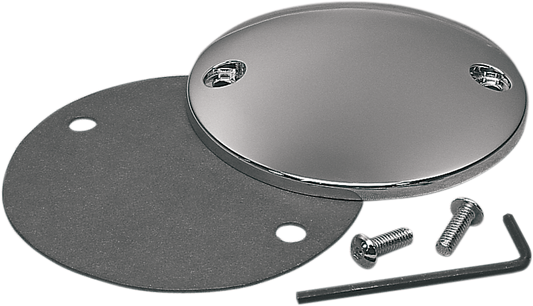 Chrome points cover for Model 30-0152K-BC223 by DRAG SPECIALTIES, featuring a shiny chrome finish and detailed design.