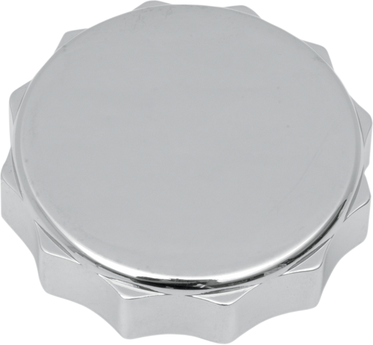 DRAG SPECIALTIES Deluxe Twist-On Gas Cap with Vent for motorcycle fuel tanks, featuring a black finish and secure twist-on design.