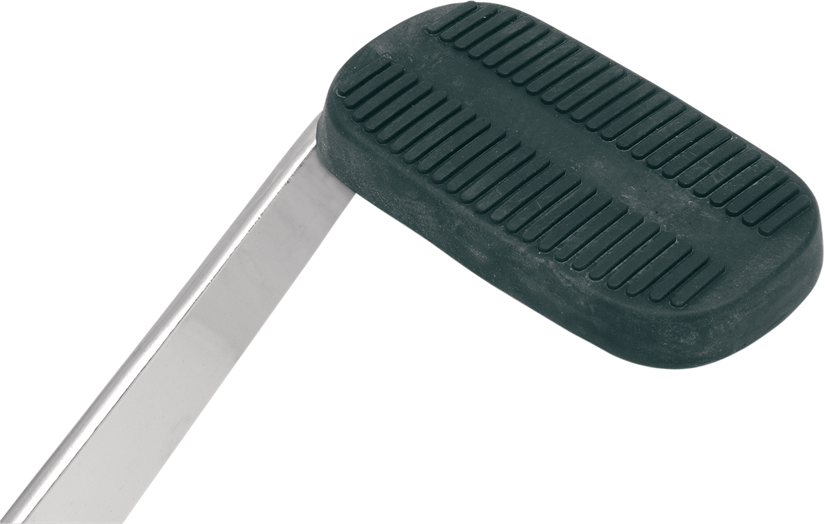 DRAG SPECIALTIES brake pedal rubber for Harley FL motorcycles, part 35-0136R-SC2, featuring textured surface for grip.