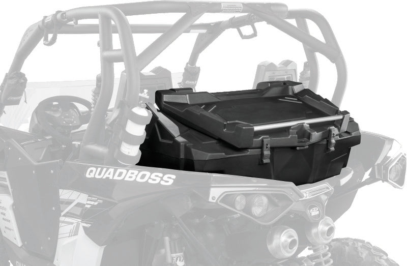 QuadBoss Expedition Series cargo box for Can-Am Commander 1000, durable storage solution for 2011-2014 off-road vehicles