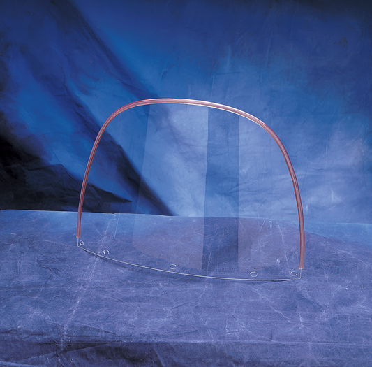 Clear replacement upper window for motorcycle windshield by Drag Specialties, model 163048-PB-LB2.