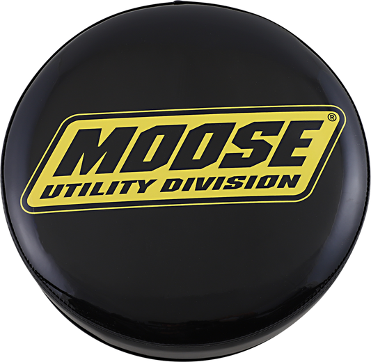 Moose Offroad X80-6020MU-A black and yellow bar stool seat with bright logo, featuring durable design and ergonomic shape.