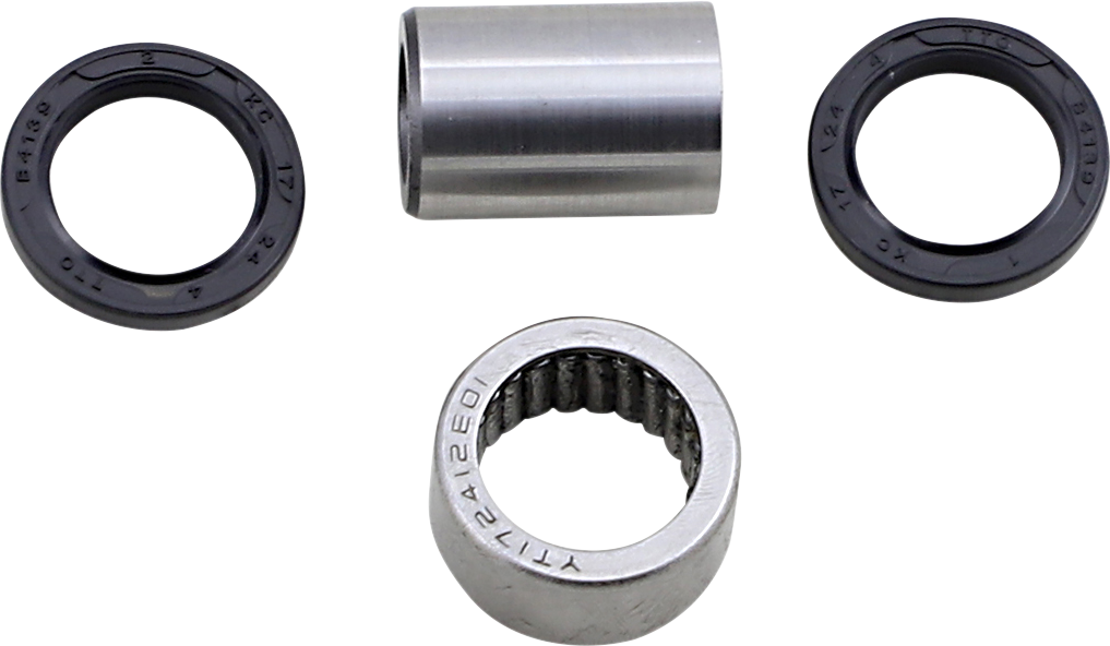 Moose Offroad shock bearing kit for Yamaha back lower suspension, part 29-5085, showing bearings and mounting components.